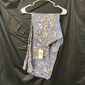Floral parachute pants